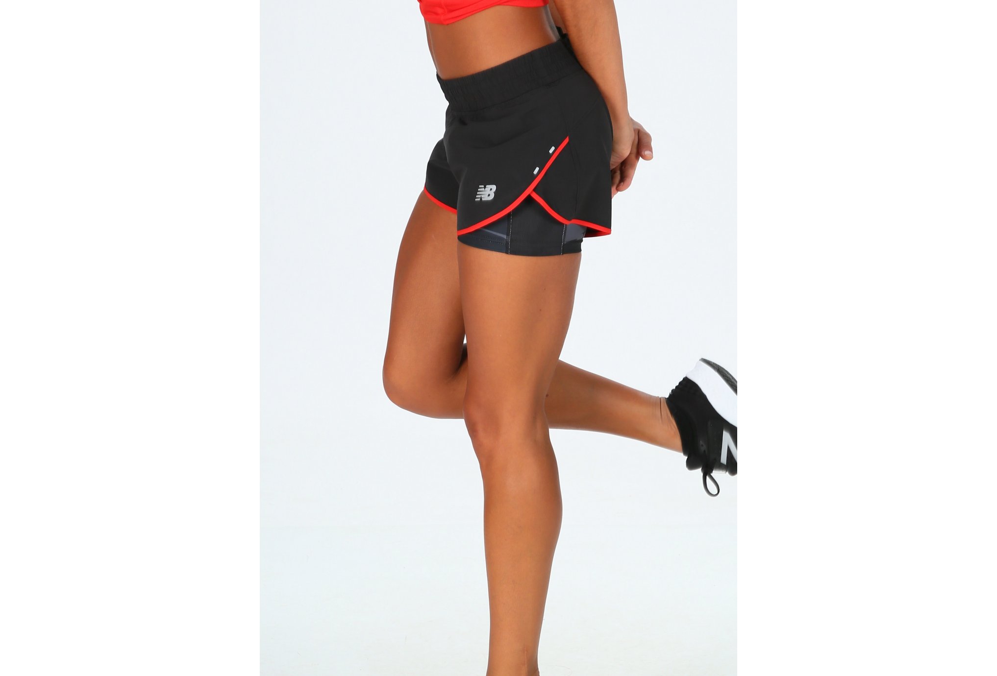 New Balance Printed Impact 2 en 1 W vêtement running femme