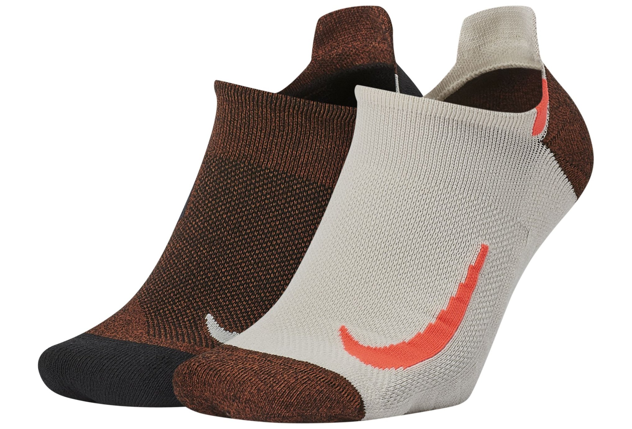 Nike 2 paires Multiplier No Show Chaussettes