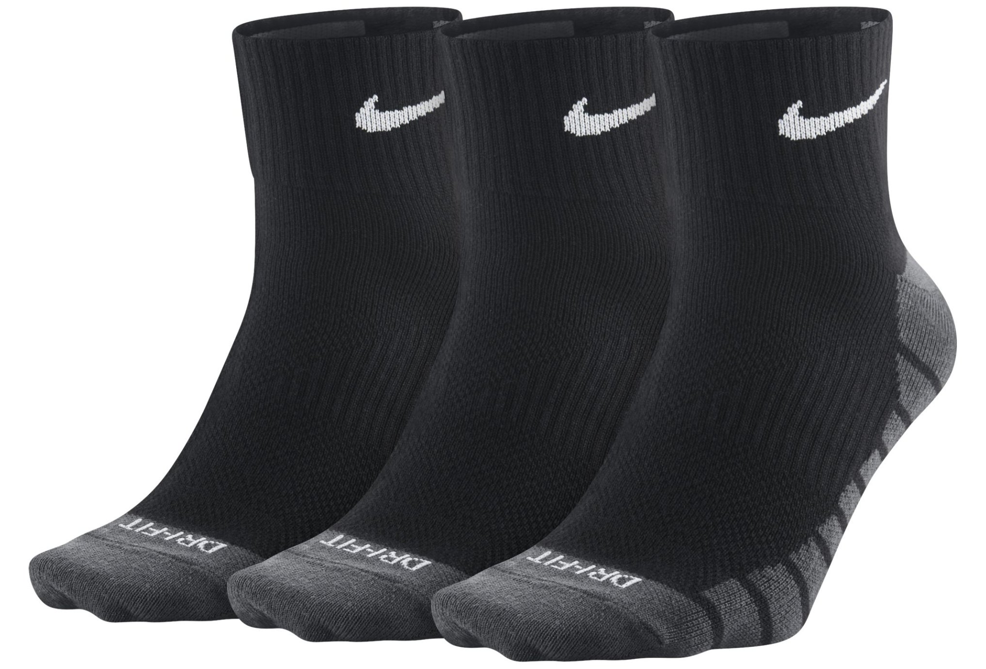Nike 3 paires Dry Lightweight Quarter Chaussettes