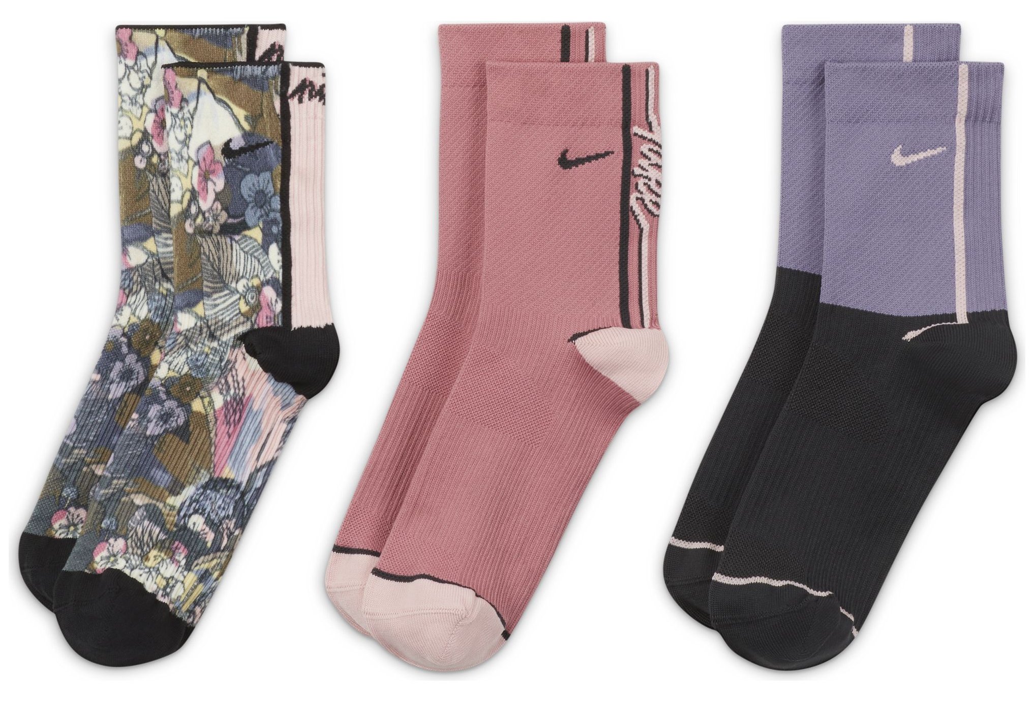 Nike 3 paires Everyday Plus Lightweight Ankle W Chaussettes