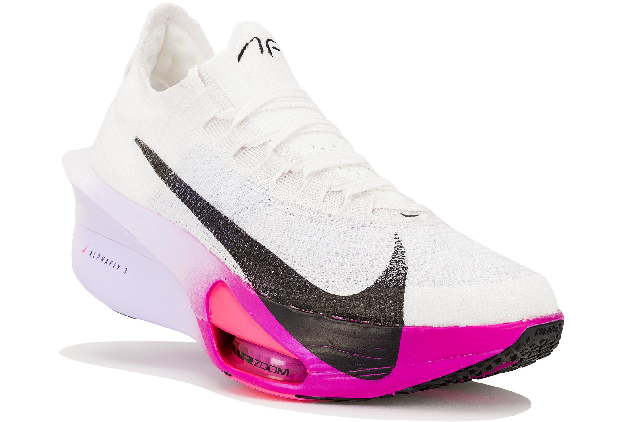 nike alphafly white pink