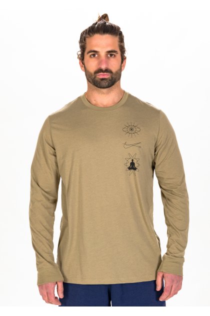 Yoga t-shirt, olive, Nike
