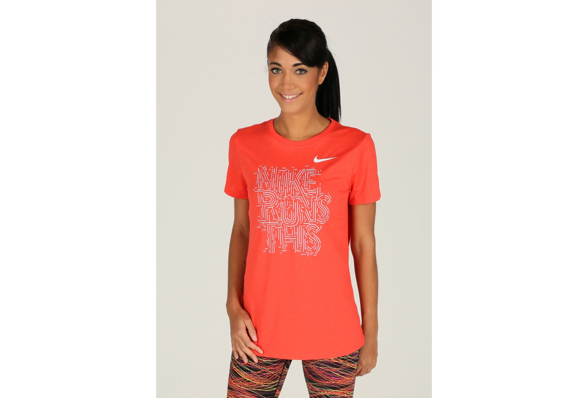 Nike Camiseta Manga Corta Dry Running En Promoción Mujer Ropa Camisetas Nike 2455