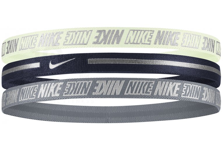 Nike 3 cintas para el pelo Hairband Metallic 2.0