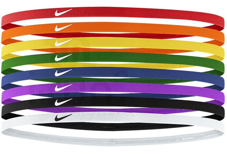 Cinta para el Pelo Nike Pack de 3 Elastic Hairbands VERDES Y ROSAS ::  ACCESORIOS :: CINTAS DEL PELO PARA ENTRENAMIENTOS INTENSIVOS