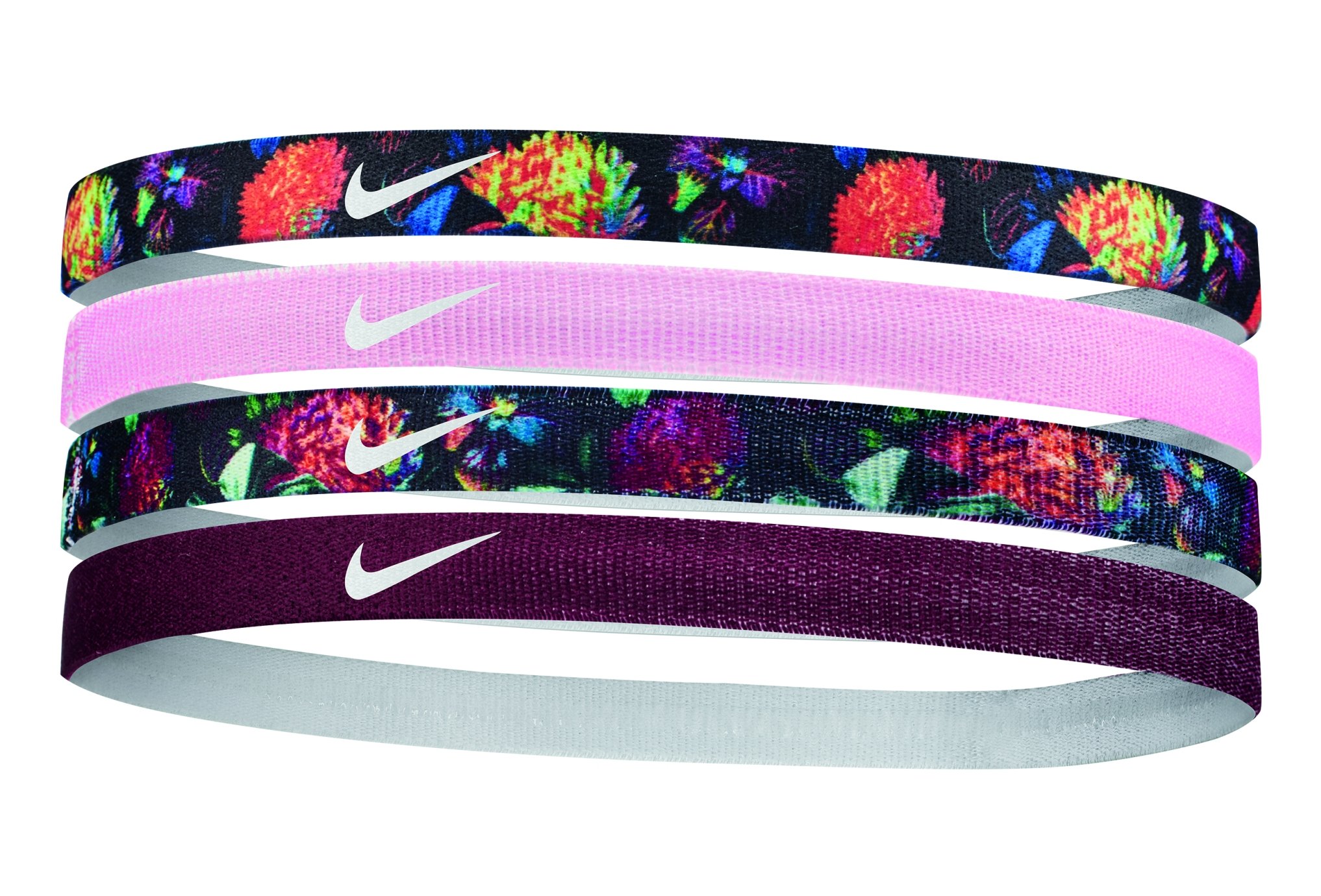 Nike elastiques hairbands x4 femme pas cher