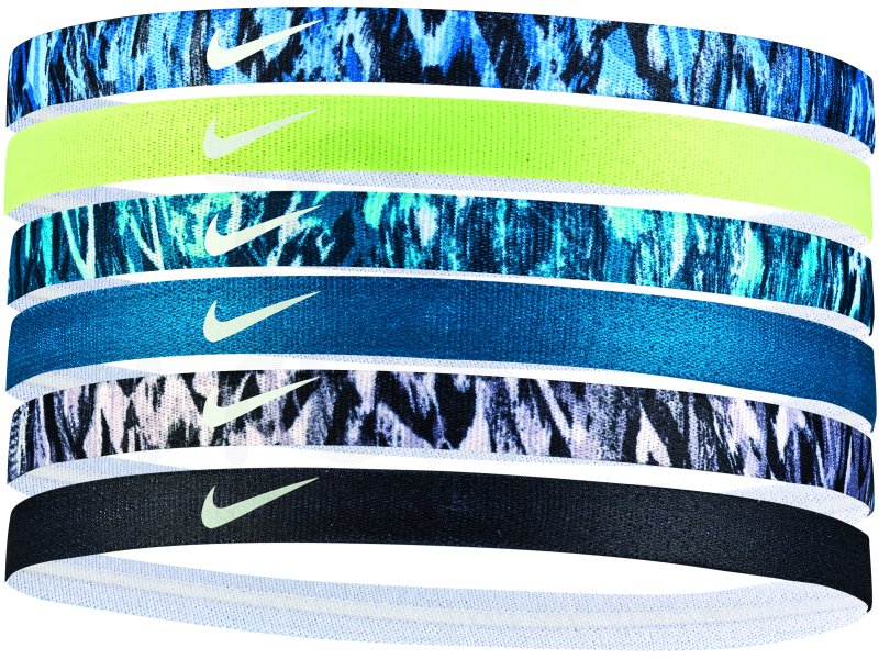 Nike elastiques hairbands x6 femme vert pas cher