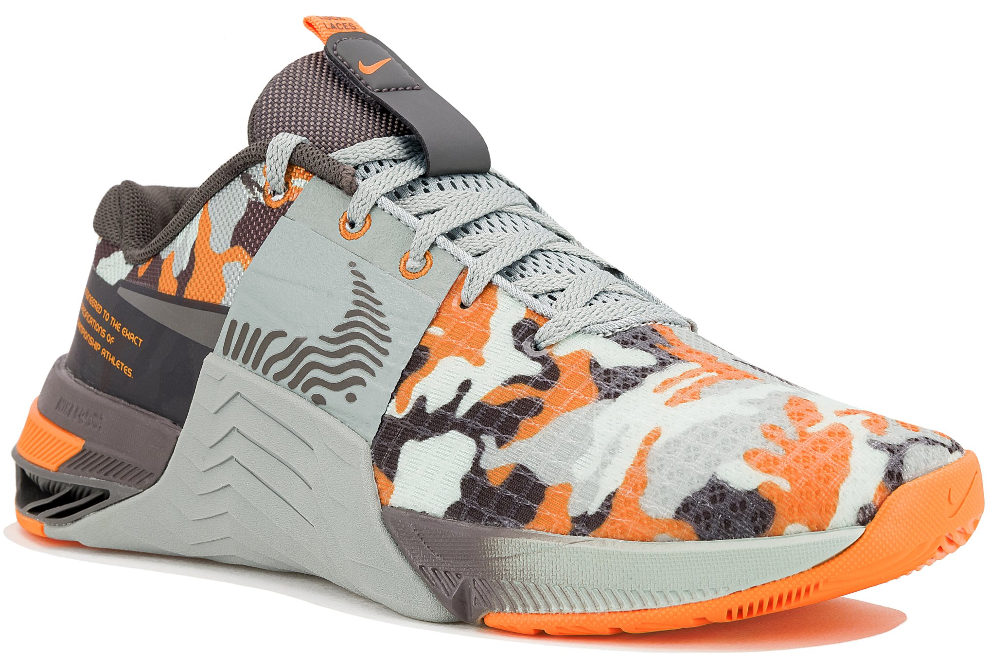 Nike metcon grey orange hotsell