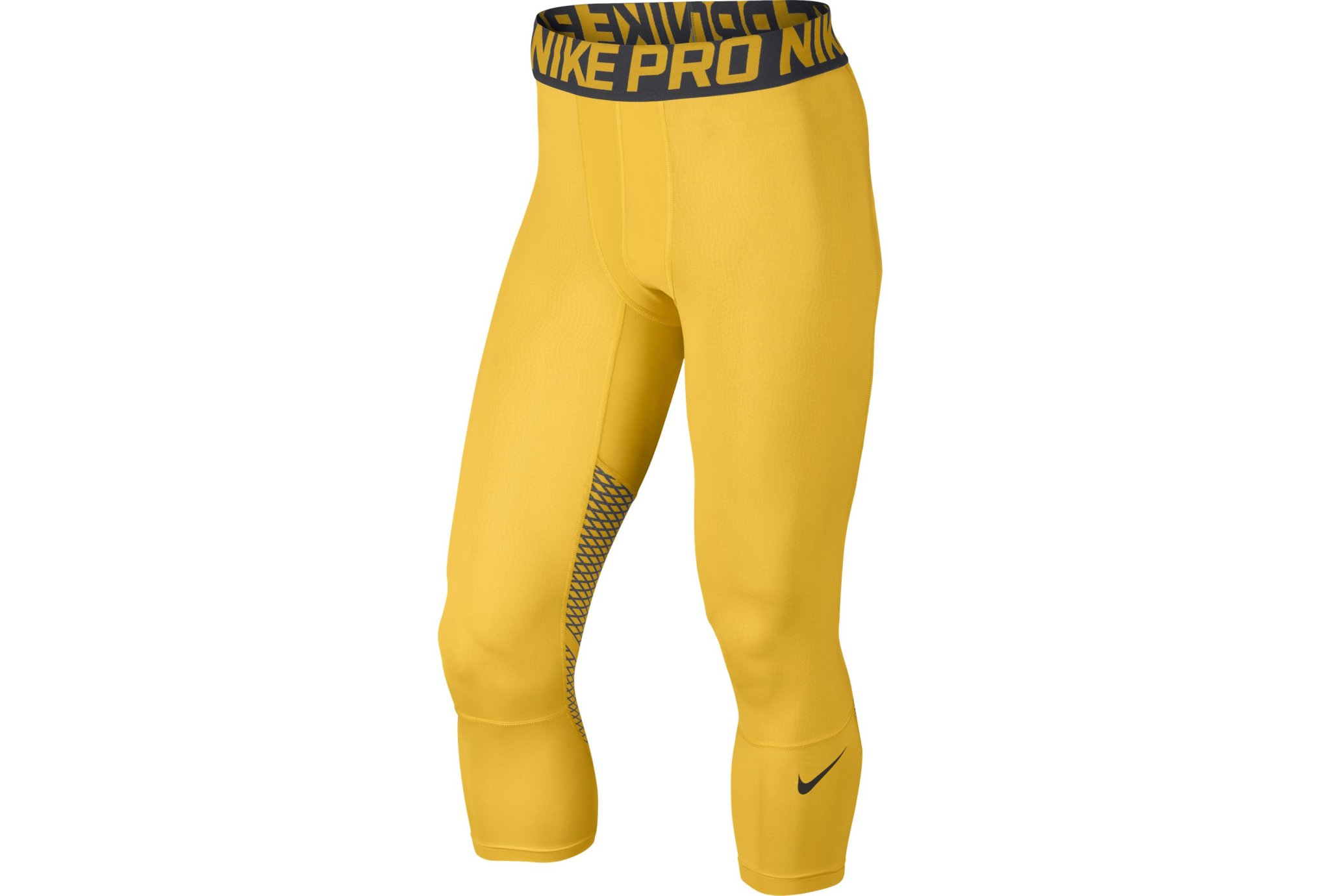 Pants Mallas Nike Hombre Amarillo Nike Mallas 3/4 Pro Hypercool