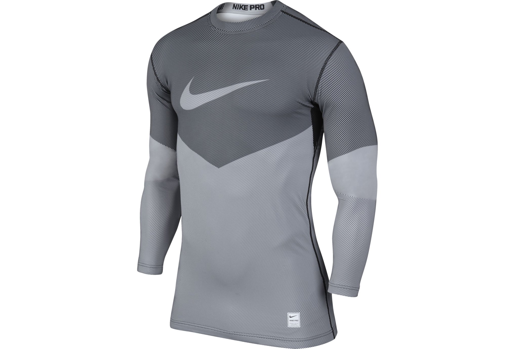 Nike Pro Combat Hyperwarm Compression Dri Fit Max Lines M Homme Blanc