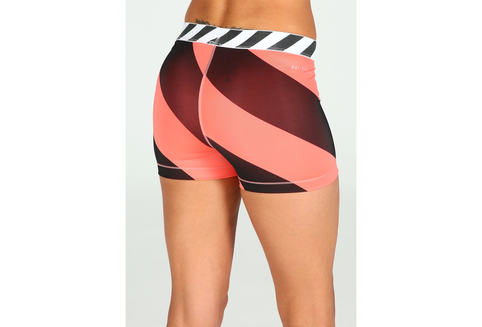 Nike Short Nike Pro Diagonal Stripe 7 5cm En Promoción Mujer Ropa Mallas Cortas Nike