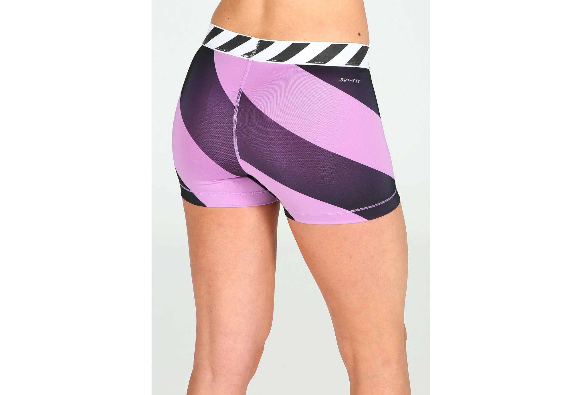 Nike Short Nike Pro Diagonal Stripe 7 5cm En Promoción Mujer Ropa Mallas Cortas Nike