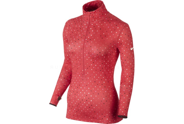 Nike Maillot Nike Pro Hyperwarm Polka 1/2 Zip