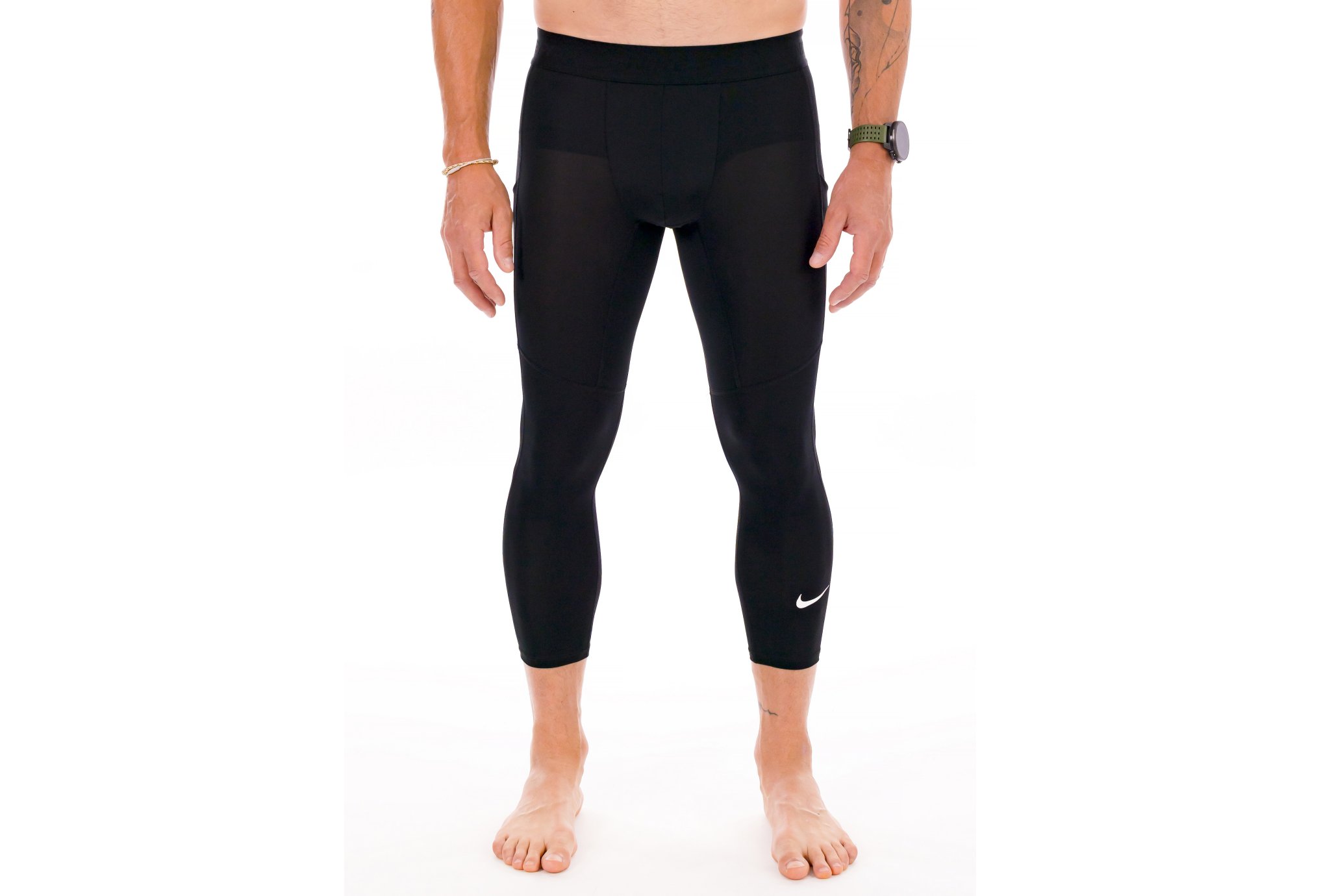 Collant Compression Running Homme – Legging Sport Thermique Bas De Compression Long – Noir