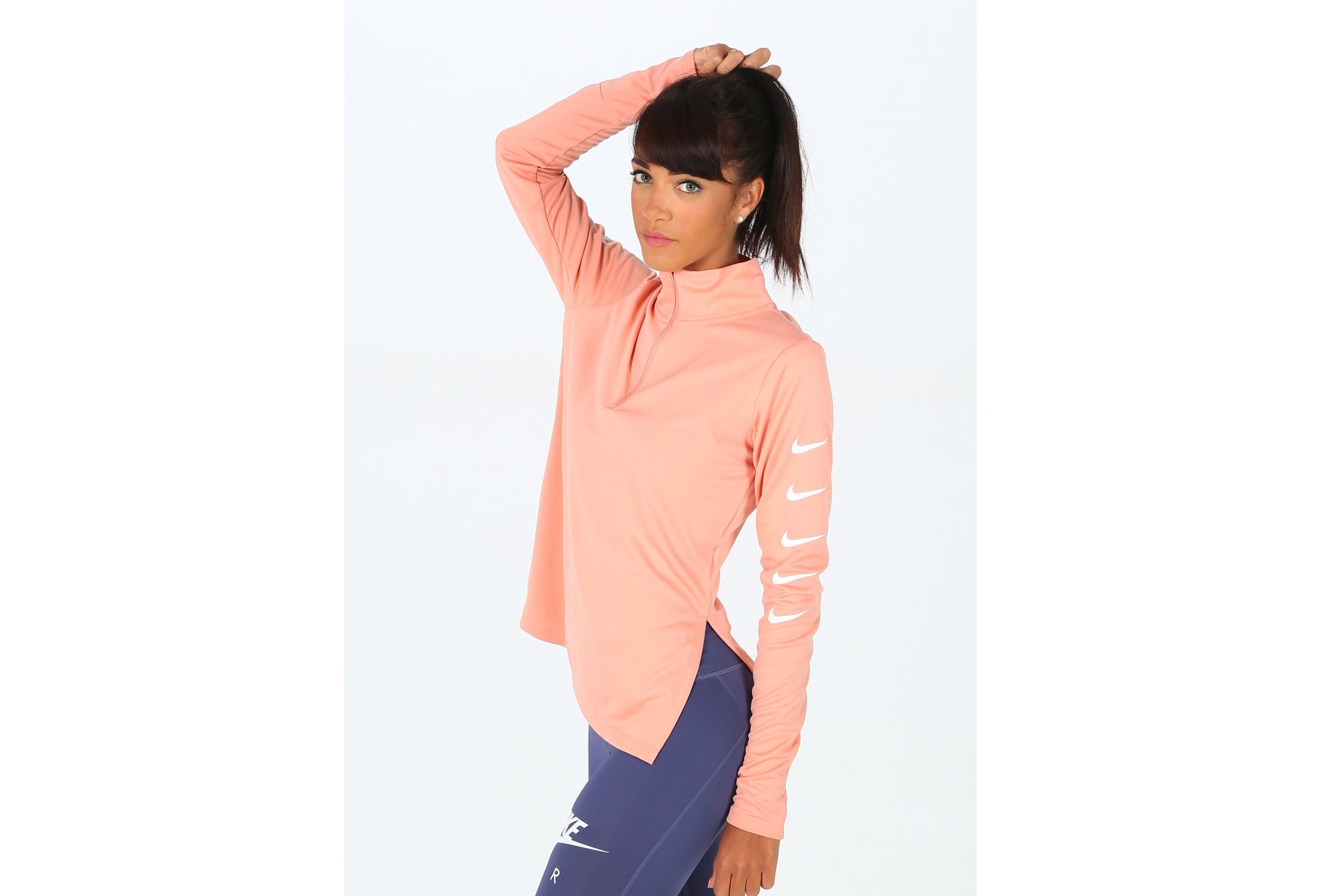 Nike Run Swoosh 1/2 Zip W vêtement running femme