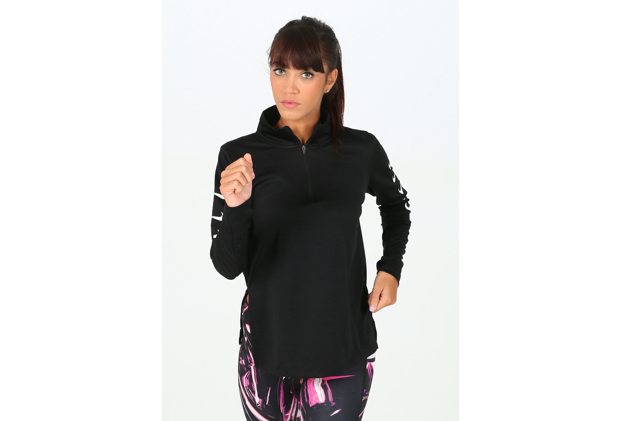 Nike Run Swoosh 1/2 Zip W vêtement running femme