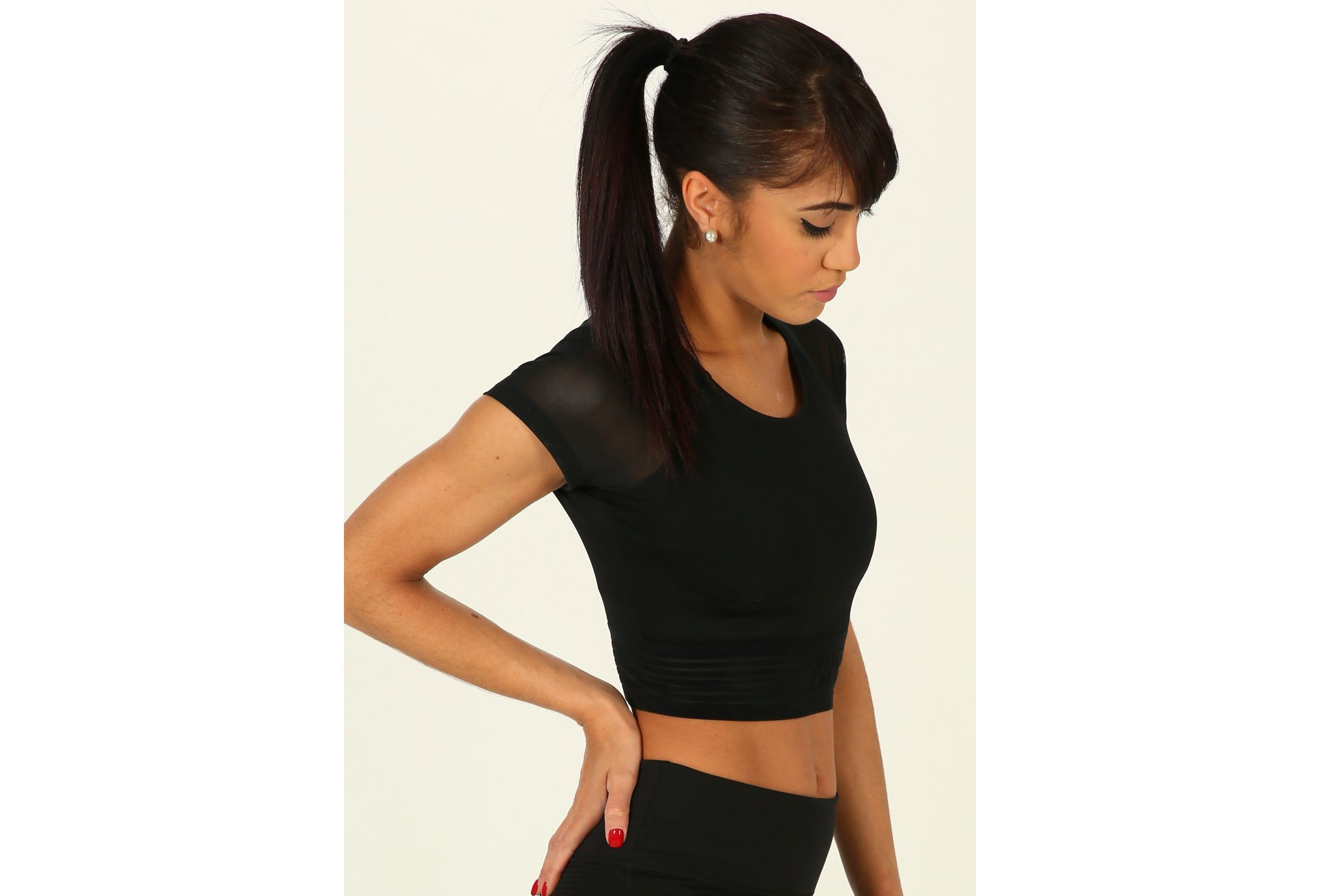 Nike Top SS Crop Deluxe W Diététique Vêtements femme