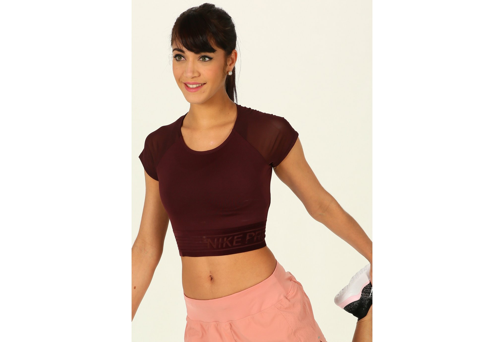 Nike Top SS Crop Deluxe W Diététique Vêtements femme