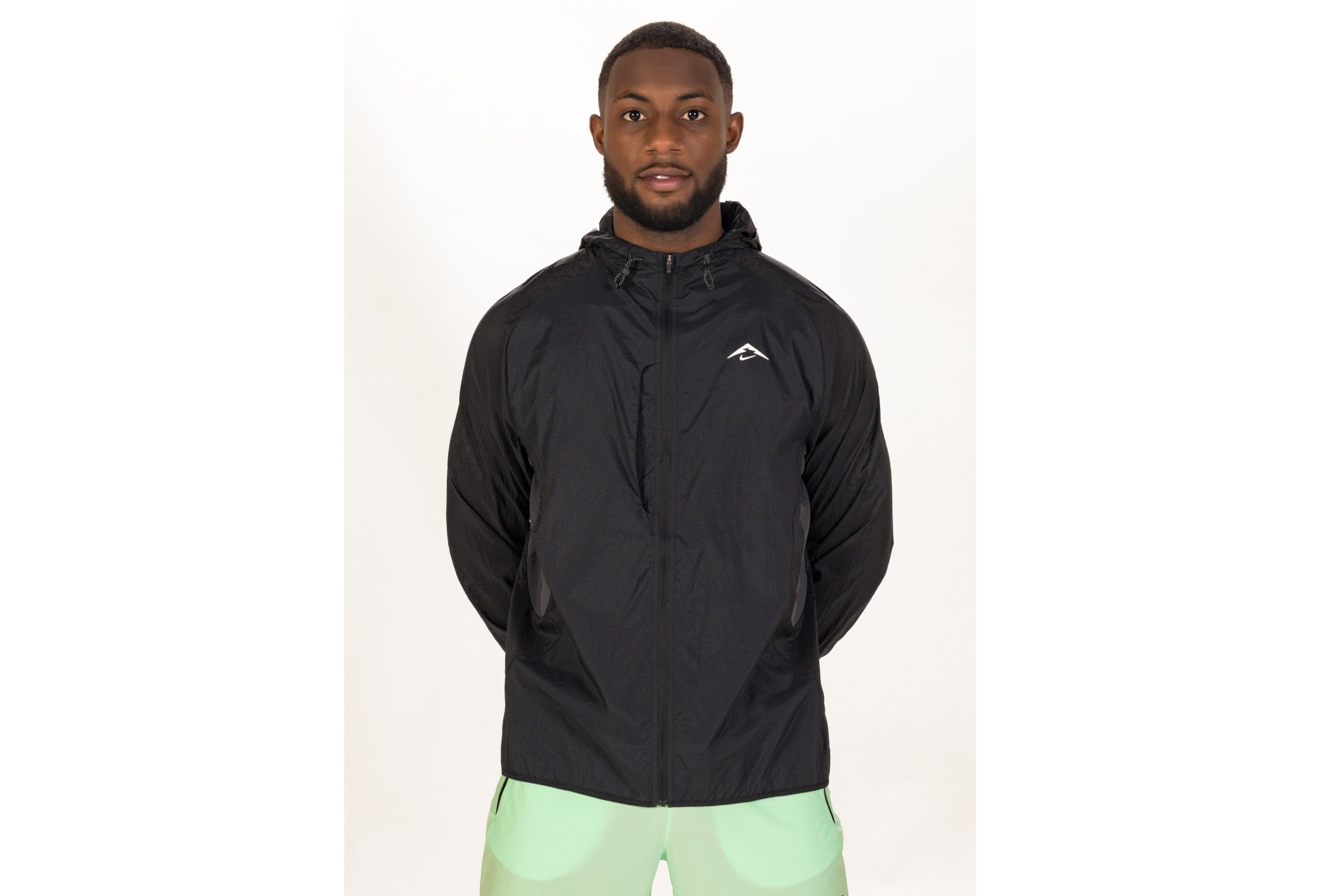 NIKE トレイルウェア　TRAIL Aireez jacket Nike Trail Aireez Water Repellent Hooded Running Jacket