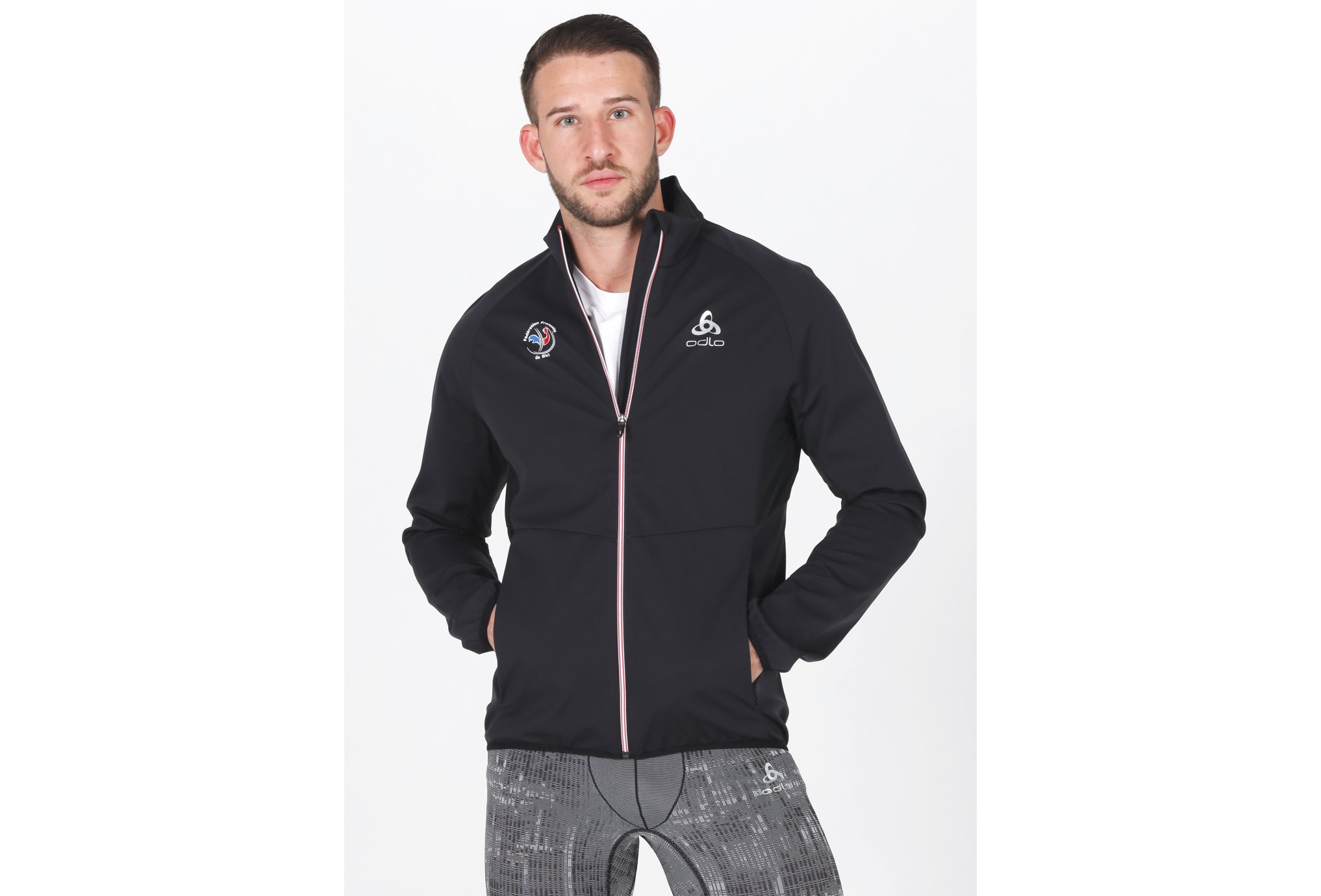 Odlo Aeolus Element Warm Equipe de France de Ski M vêtement running homme