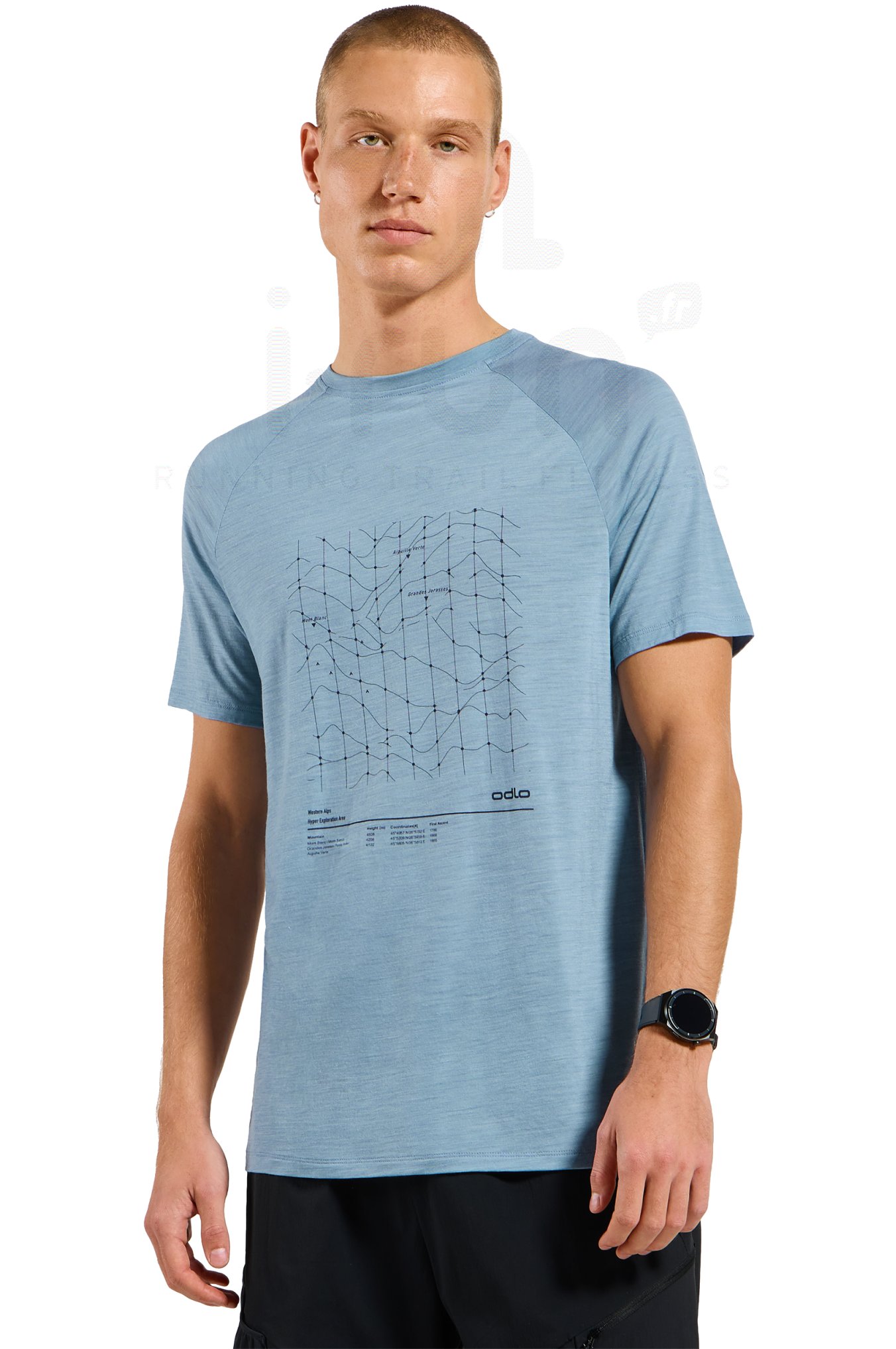 Odlo Ascent Merino Tencel Hyper Mapping