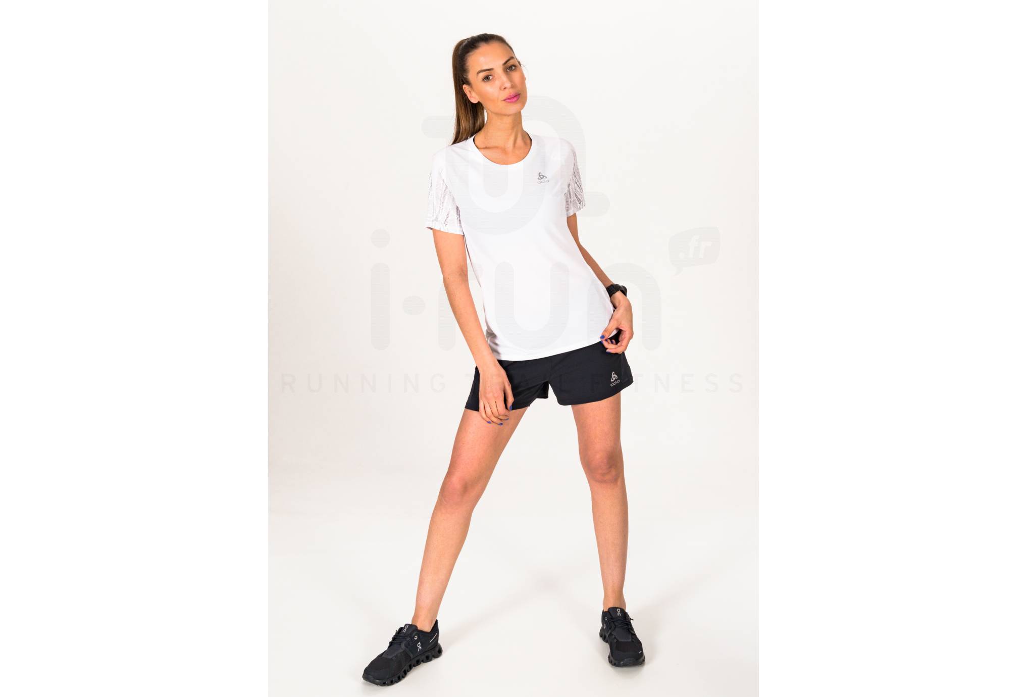 Odlo Damen Sport BH 'Essential Print' – Leichter Halt, Weiches Jersey, Mit Herausnehmbaren Polstern