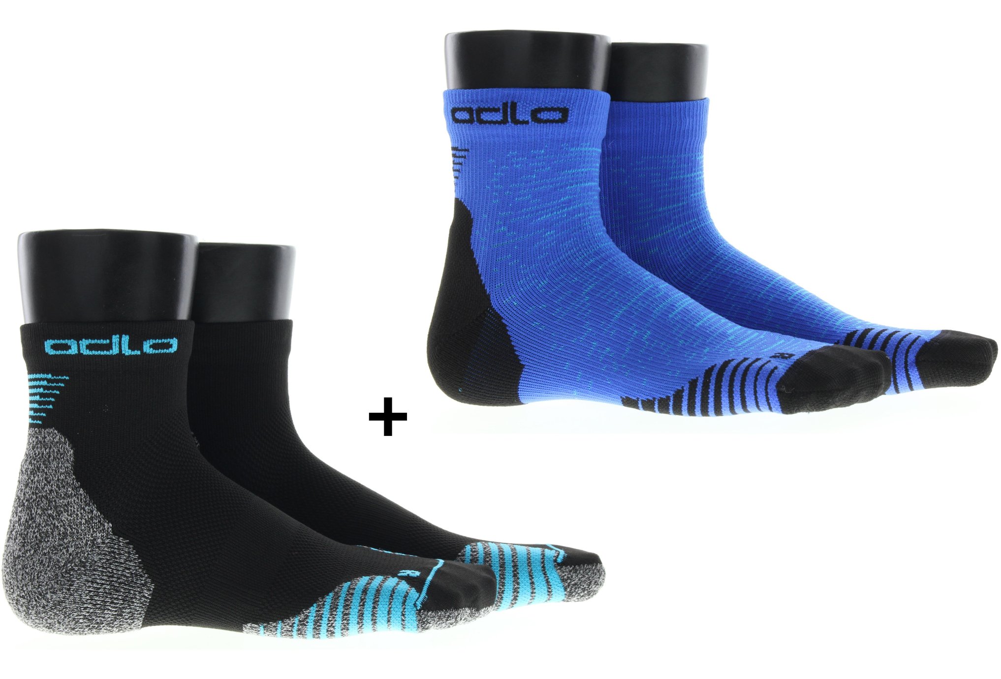 Odlo Pack de 2 Ceramicool Quarter Chaussettes
