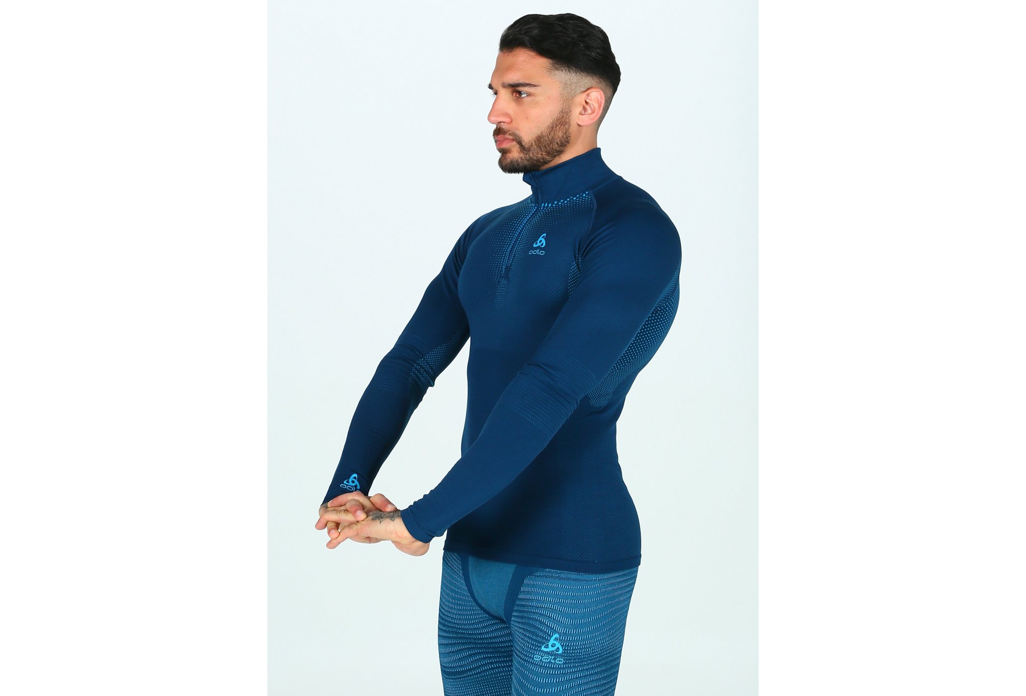 Odlo Performance Warm 1/2 zip M vêtement running homme
