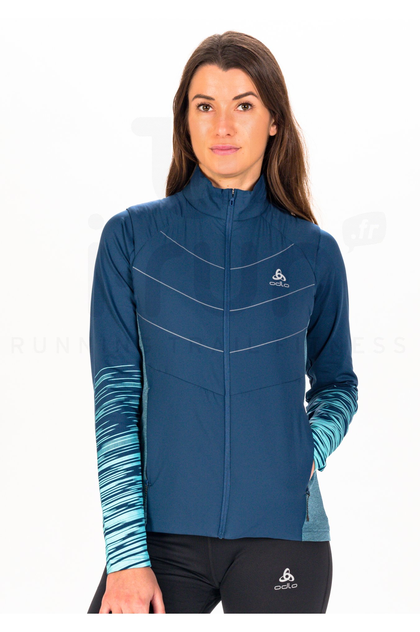 Pull Chauffant électrique Odlo I Thermic Midlayer, Noir, Taille S, Femme