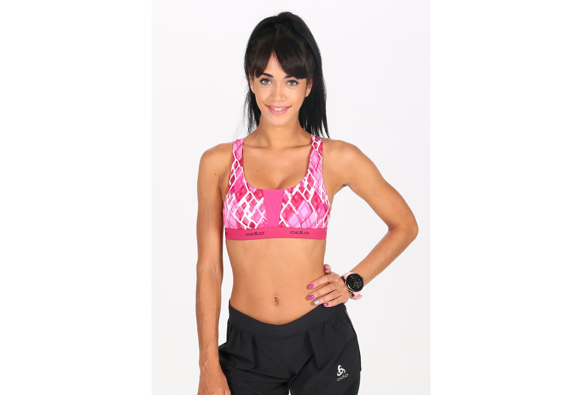 Odlo Soutien-Gorge de Sport Padded Medium vêtement running femme