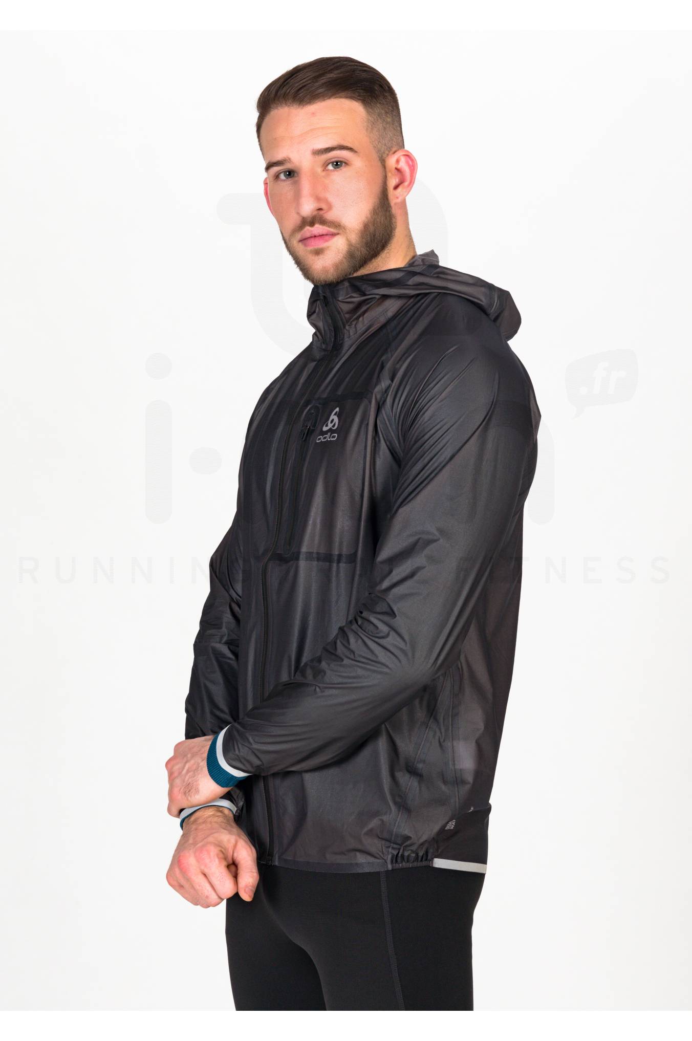 Giacca Da Ciclismo ODLO ZEROWEIGHT DUAL DRY &ndash; Uomo, Blu, Windstopper Leggera