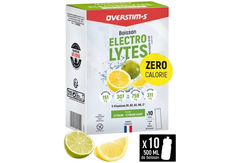 OVERSTIMS Boisson lectrolytes 80 g - Citron - Citron Vert