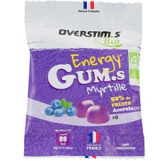 OVERSTIMS Energy Gum.s Bio - Myrtille