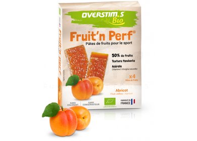 OVERSTIMS Étuis 4 barres Fruit'n Perf Bio - Abricot 