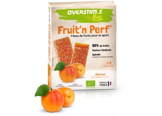 OVERSTIMS �tuis 4 barres Fruit'n Perf Bio - Abricot
