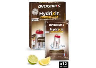 OVERSTIMS bebida Hydrixir Larga Distancia - 12 bolsitas - Lima/limón