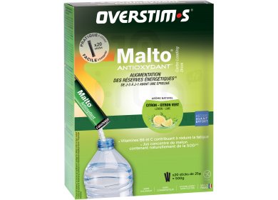 OVERSTIMS Malto Antioxydant 20 sticks - Citron/citron vert 