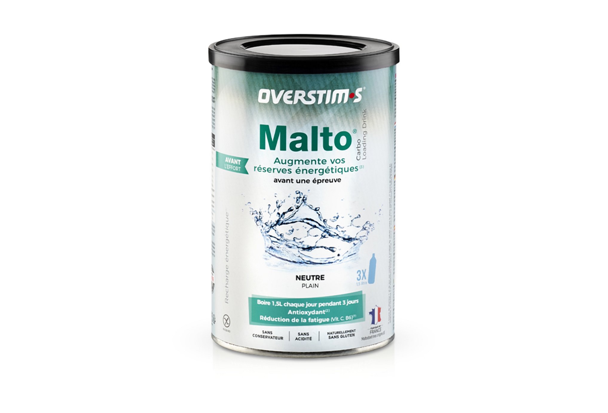OVERSTIMS Malto Antioxydant 500 g - Neutre Diététique Préparation