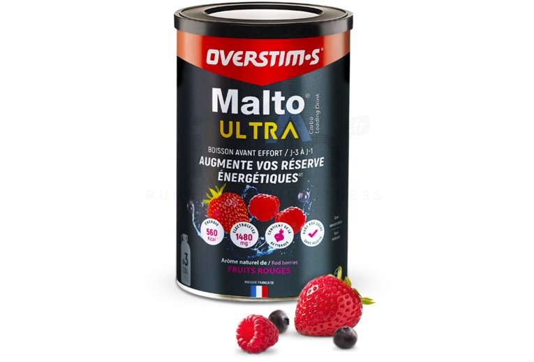 OVERSTIMS Malto Ultra 450 g - Frutti rossi