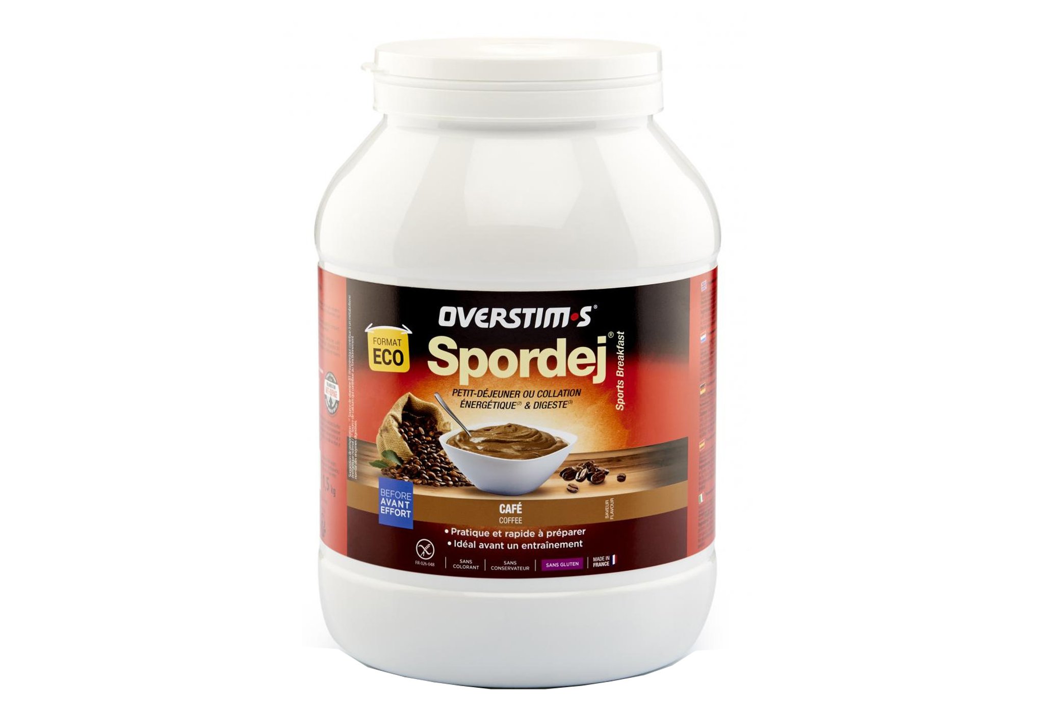 OVERSTIMS Spordej 1,5 kg - Café Diététique Préparation