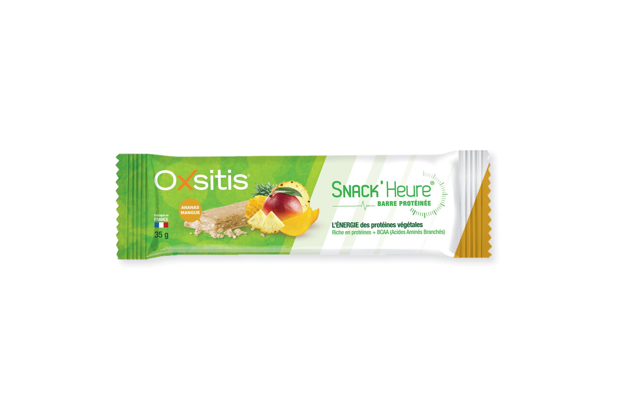 Oxsitis Barre Protéinée Snack'Heure - Ananas Mangue Diététique Barres