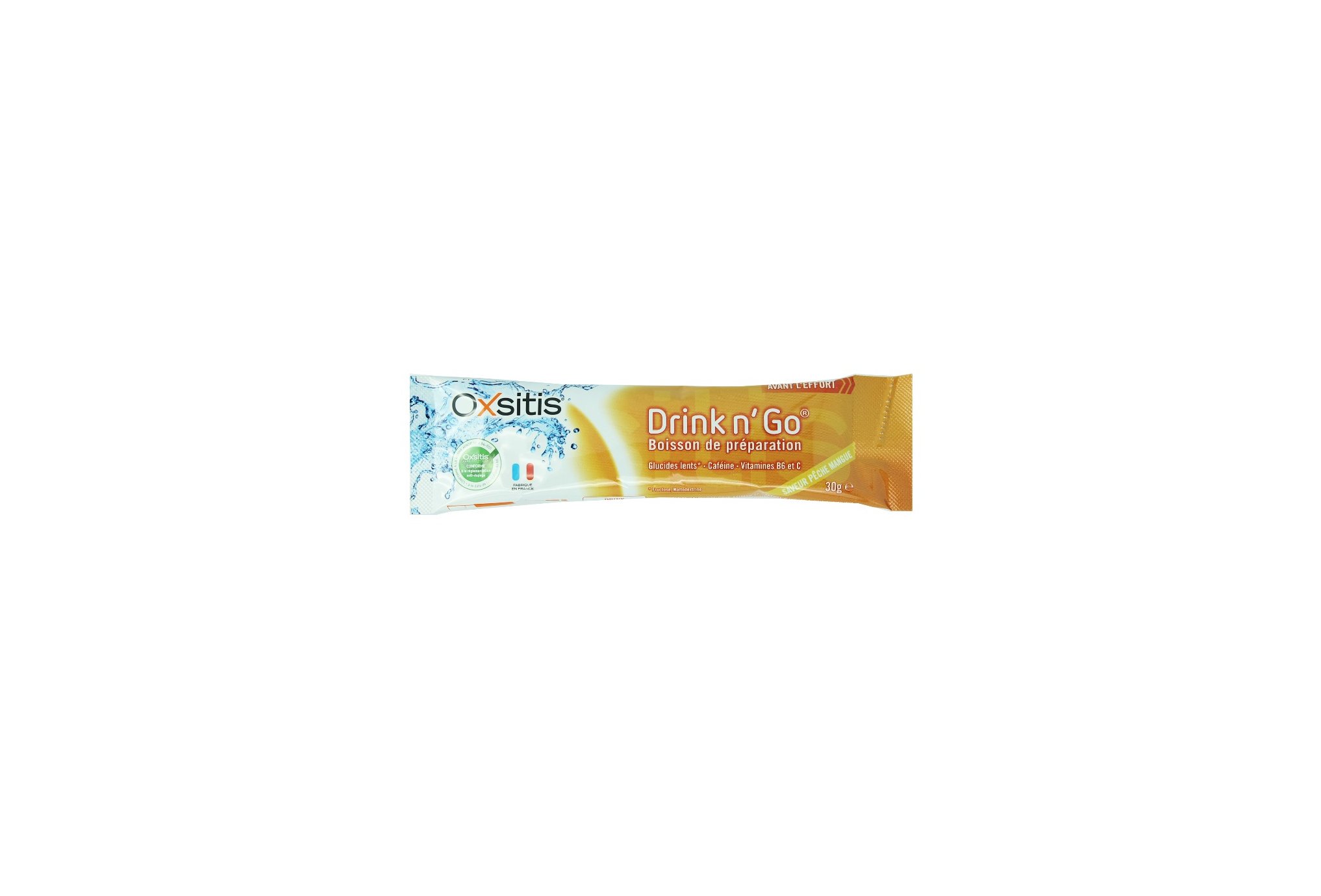 Oxsitis Sachet Drink n'Go - Pêche/Mangue Diététique Préparation
