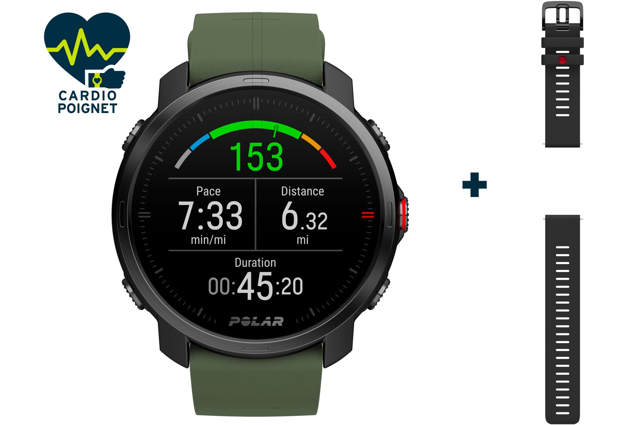 Polar Grit X - taille M/L et bracelet offert Cardio-Gps