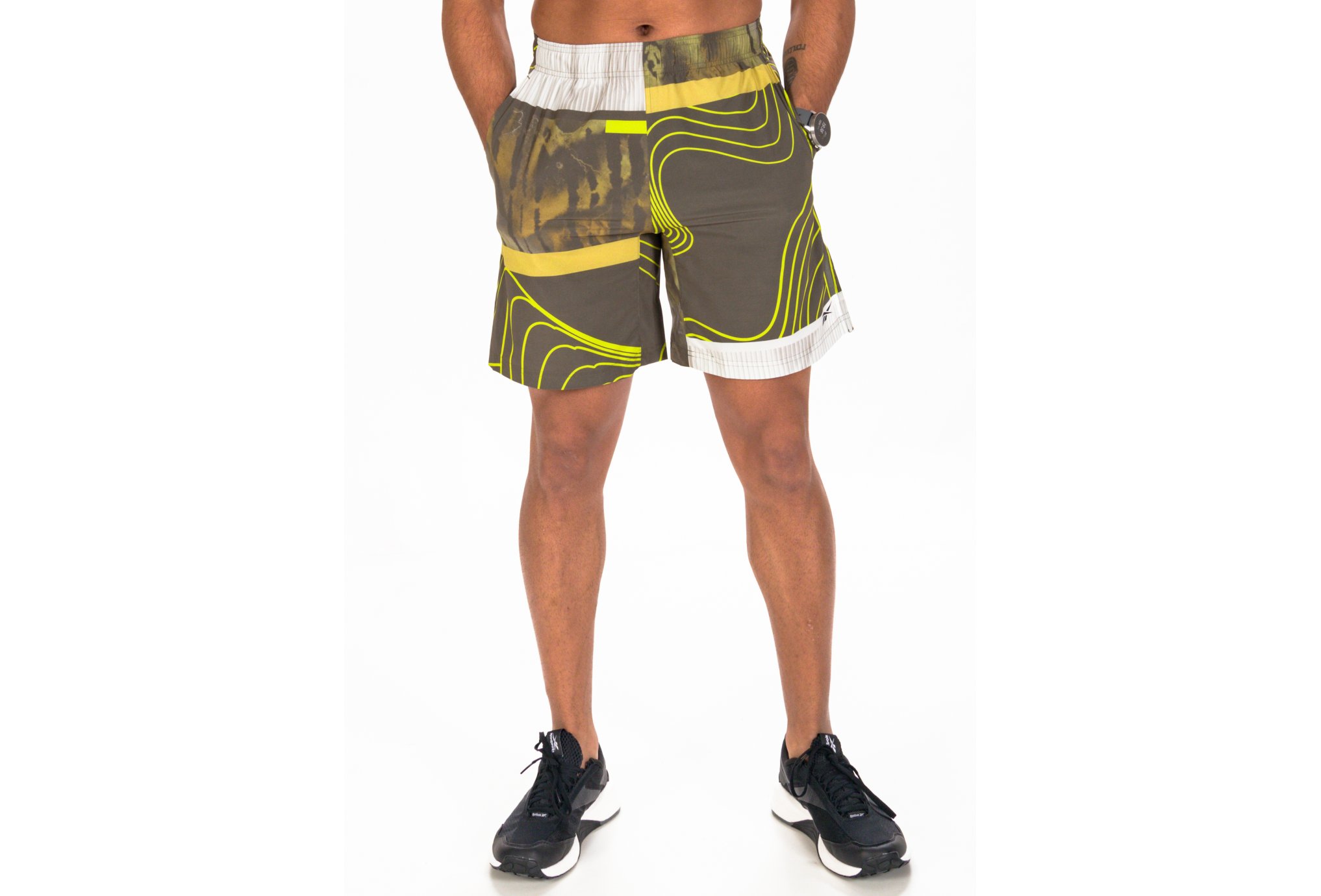 Shorts reebok homme sale jaune