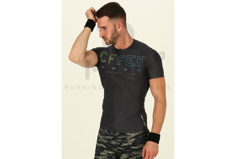 camisetas crossfit hombre gris