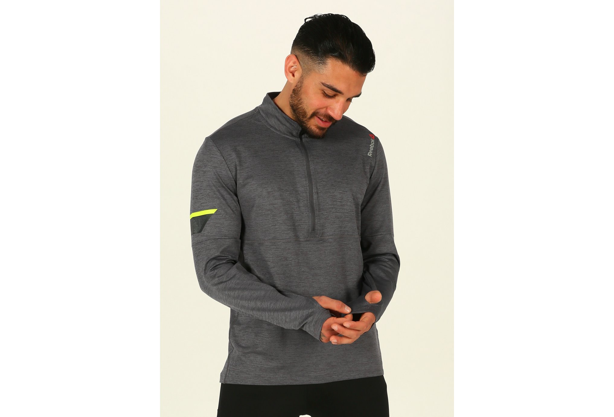 Reebok One Series Running 1/2 Zip M Diététique Vêtements homme