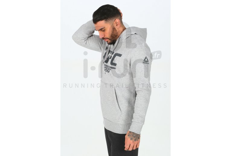 sudadera reebok ufc hombre gris