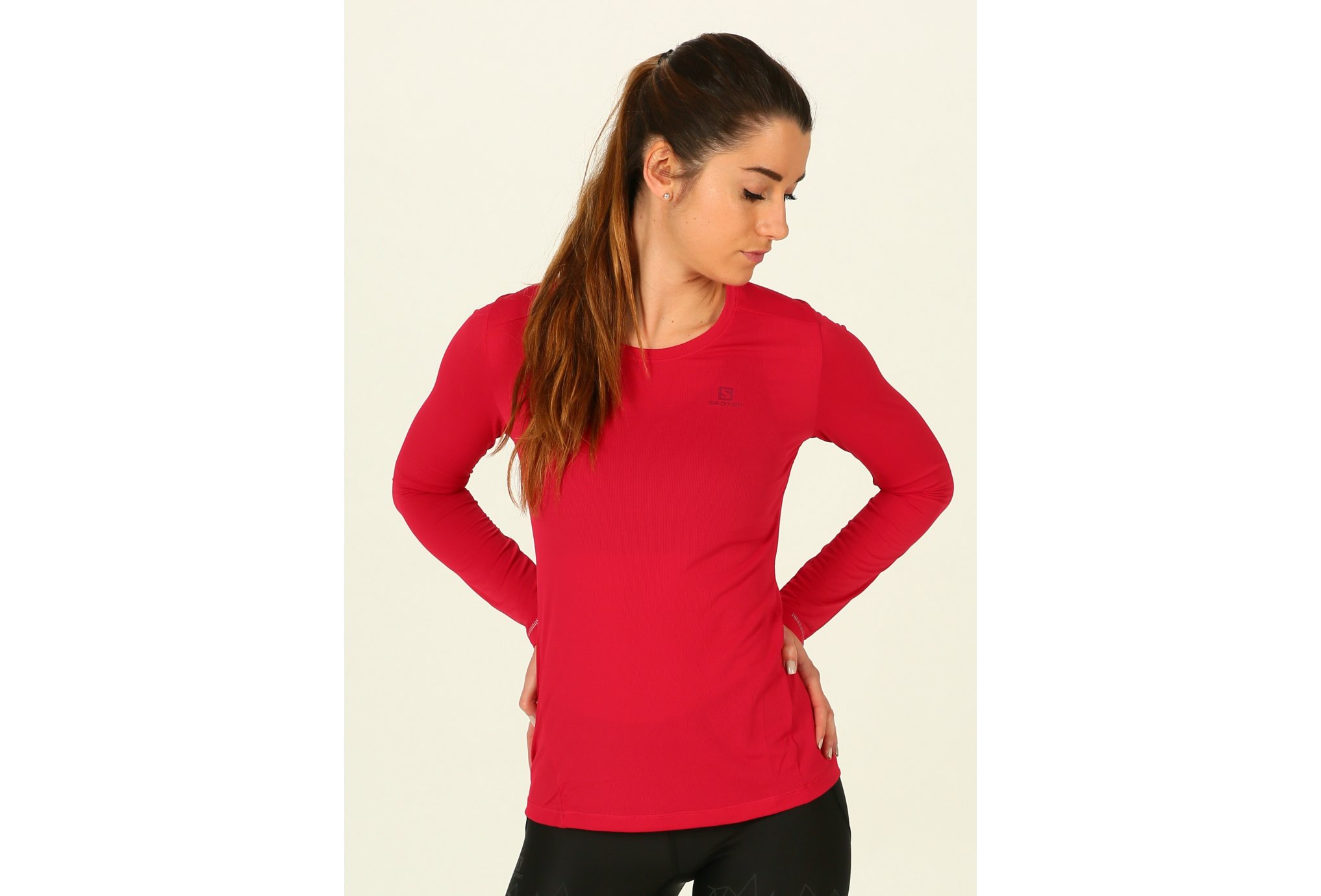 Salomon Agile LS Tee W Diététique Vêtements femme