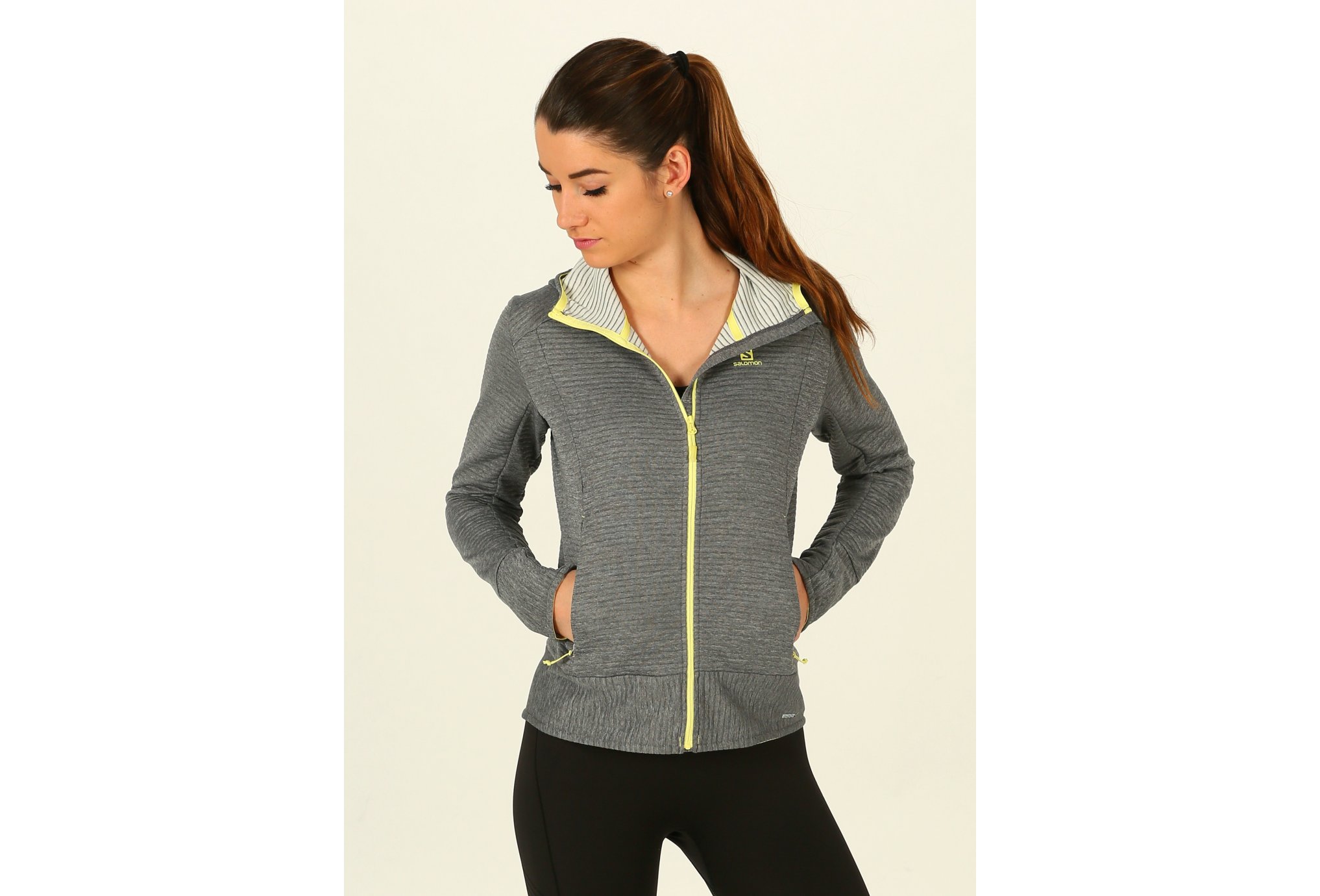 Salomon Right Nice Mid Hoodie W vêtement running femme