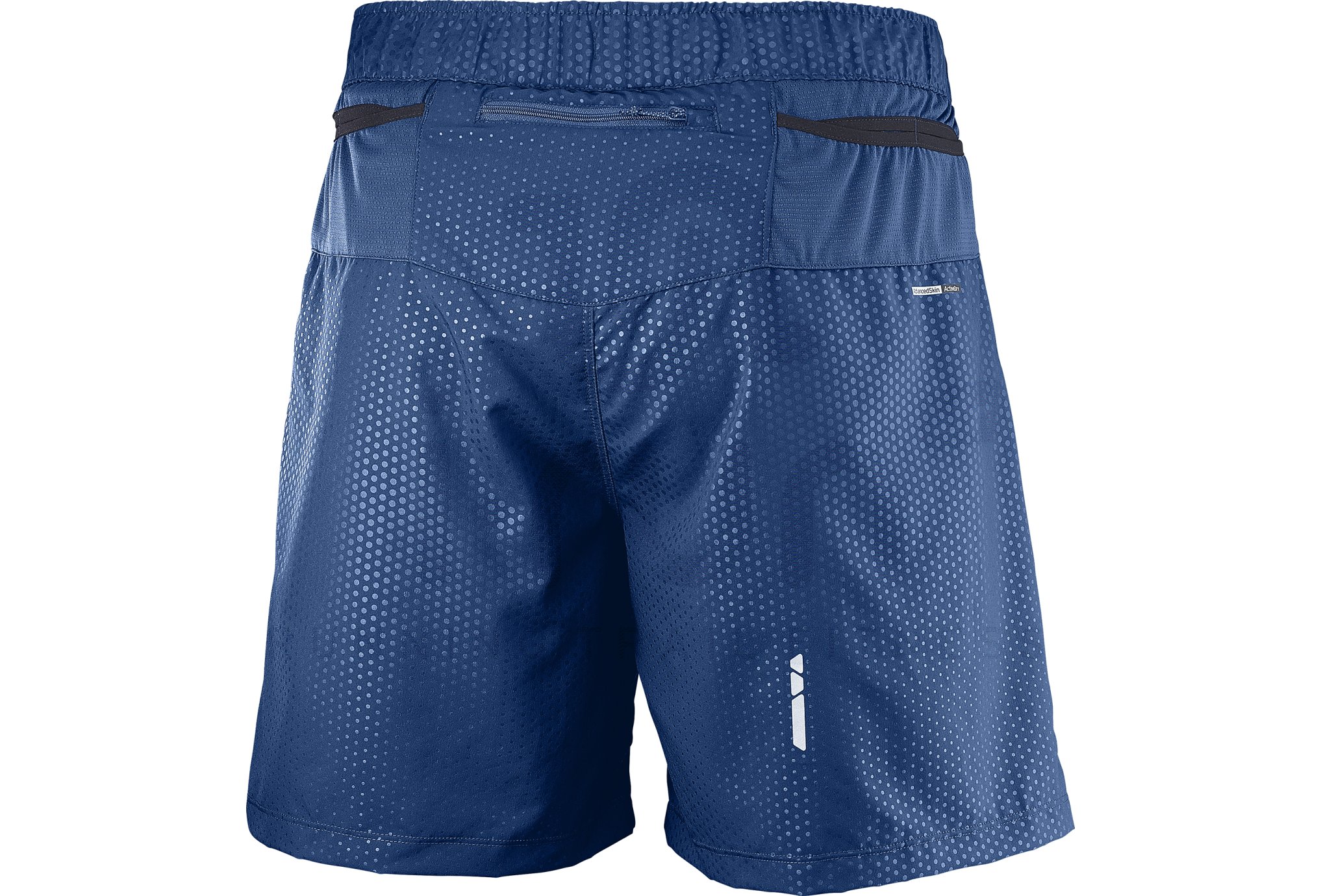 Pantalones Cortos Salomon Xa Training Hombre Gris Azules En